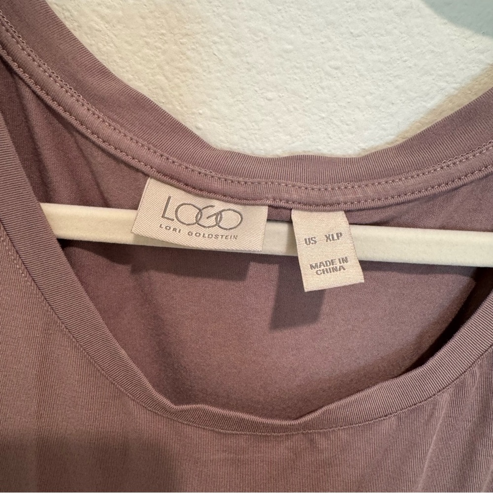 LOGO Mauve Short Sleeve Dress Midi Dress - Picture 6 of 9